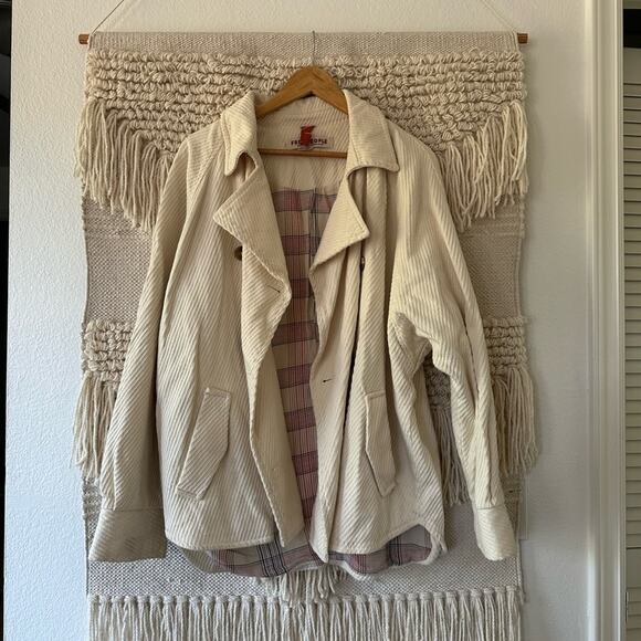 Free People Ecru Remi Shirt Jacket - Picture 1 of 10